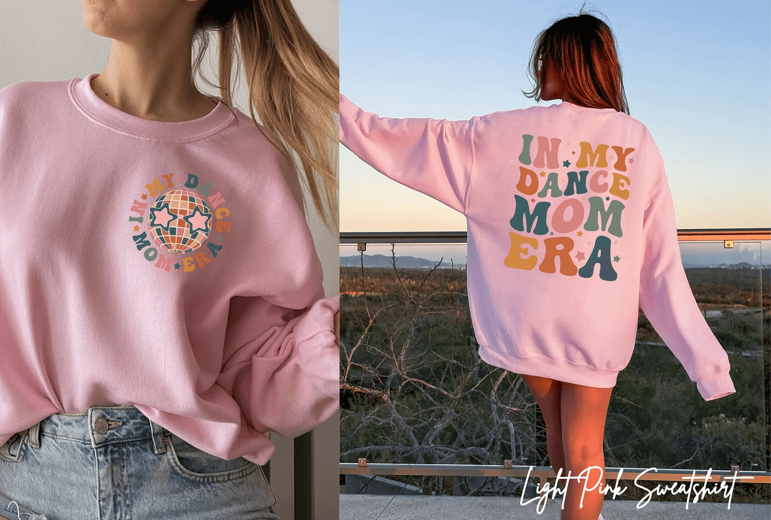 In My Dance Mom Era Sweatshirt Retro Dance Mom Crewneck Mothers Day Gift