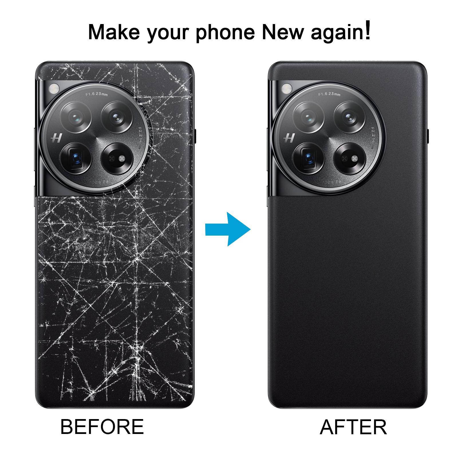 OnePlus 12 Glass Back Cover Replacement with Camera Lens Durable Rear Housing