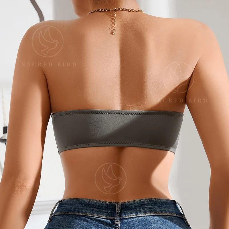 Effective Slip-proof Side One Piece Padded Ice Silk Seamless Strapless Bra