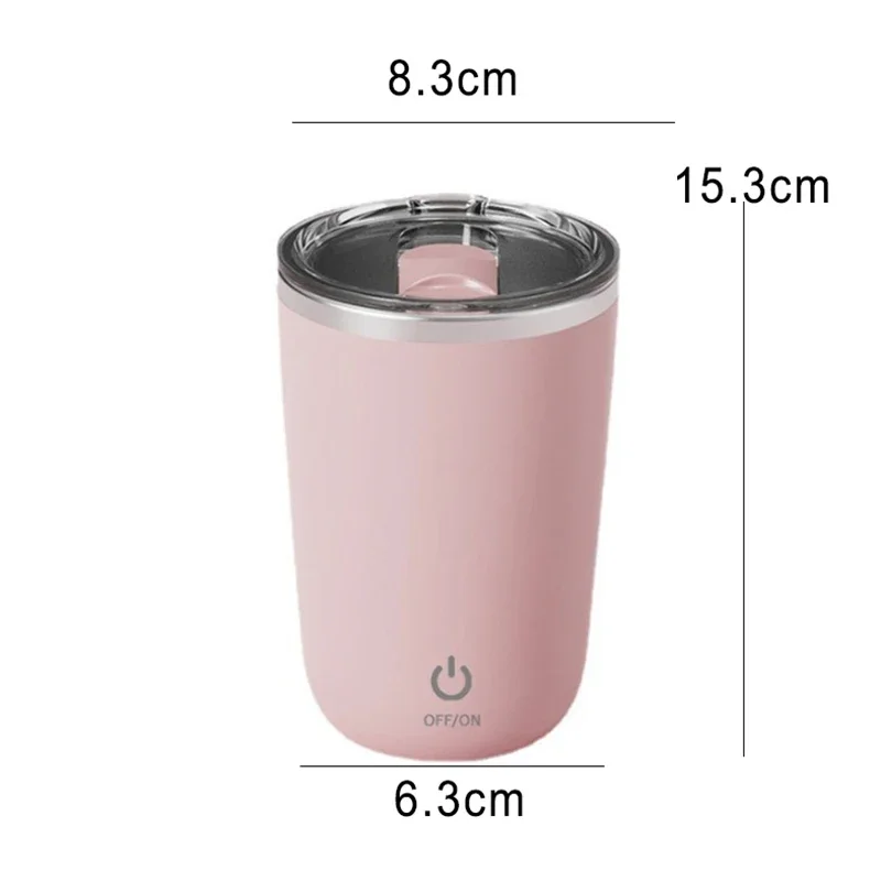 Rechargeable Automatic Coffee Stirring Mug, Lazy Rotating Magnetic Stirring Cup, Stainless Steel Milk Mixing Mug, Electr
