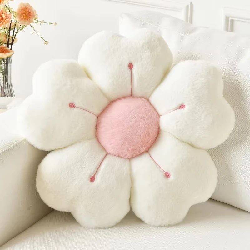 Daisy Seat Cushion Sunflower Pillow Flower Mat Plush Toy Mat Office Mat Christmas Gift