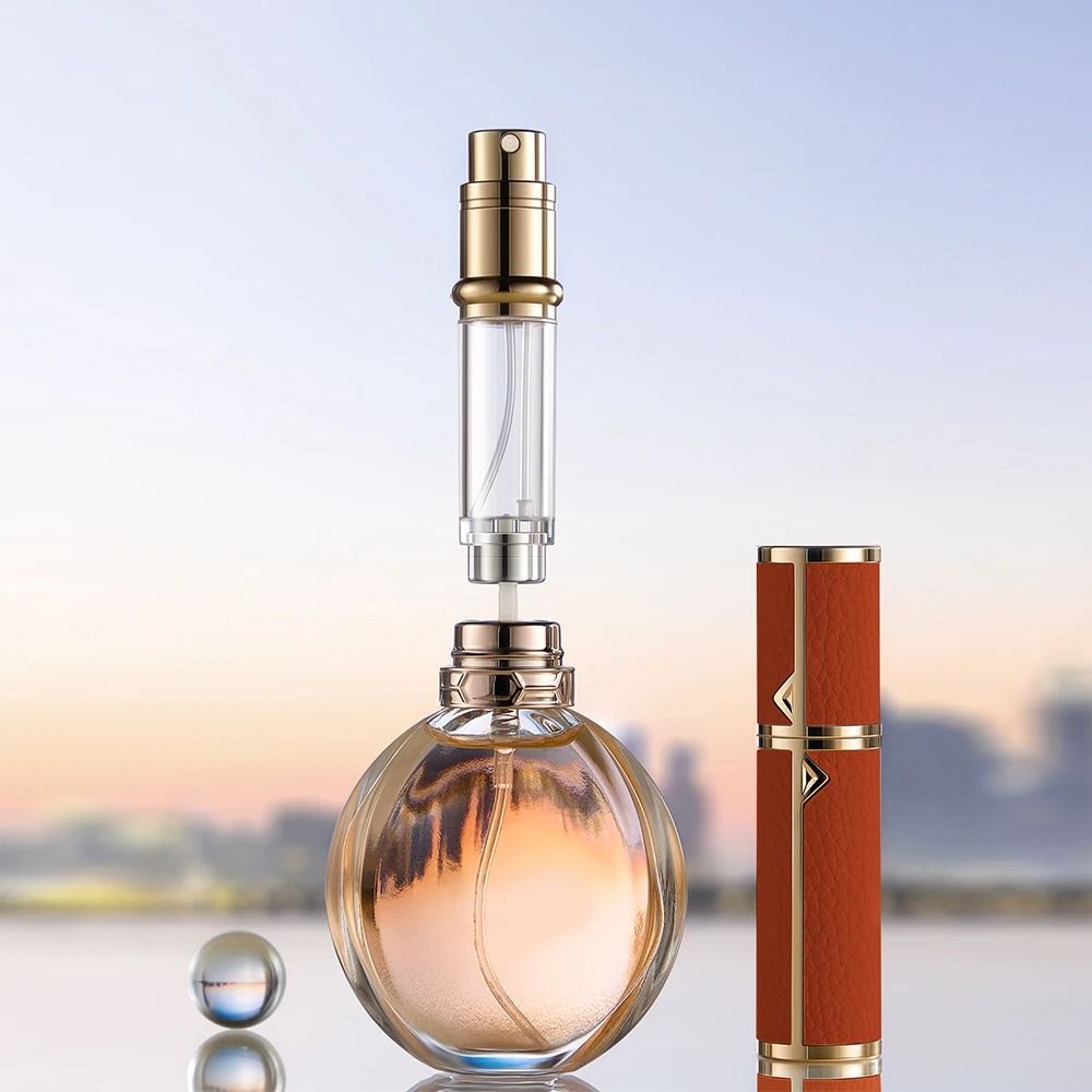 5ml PU Leather Mini Perfume Atomizer Spray Bottle