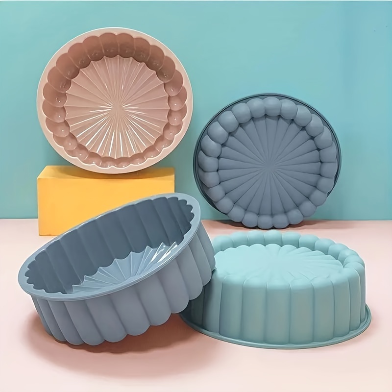 Sunflower Chicken Cake Mold, Non Stick Silicone Fold Circular Cake Mold, Baking Tool for Kitchen