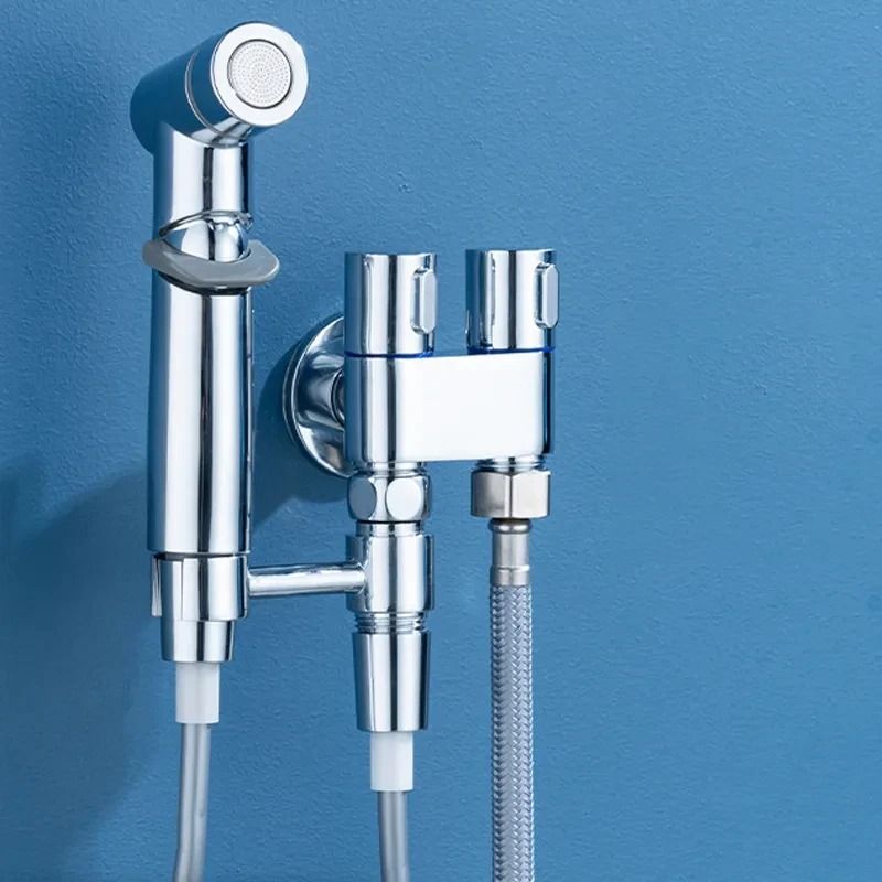 Handheld Bidet Toilet Sprayer Set with Adjustable Pressure and Dual Switch