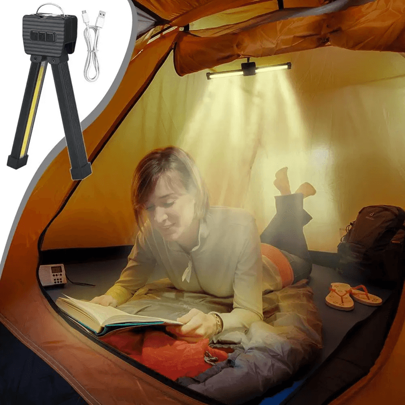 Foldable Magnetic Rechargeable Flashlight with 7 Mode Led Lamp