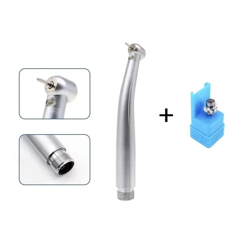 LED Dental High Speed Handpiece With Ceramic Bearing And Air Turbine Design