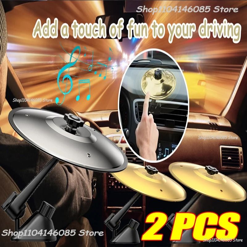 Car Vent Drum Decoration Mini Drum Cymbal Toy Car Air Vent Accessory for Interior Decor
