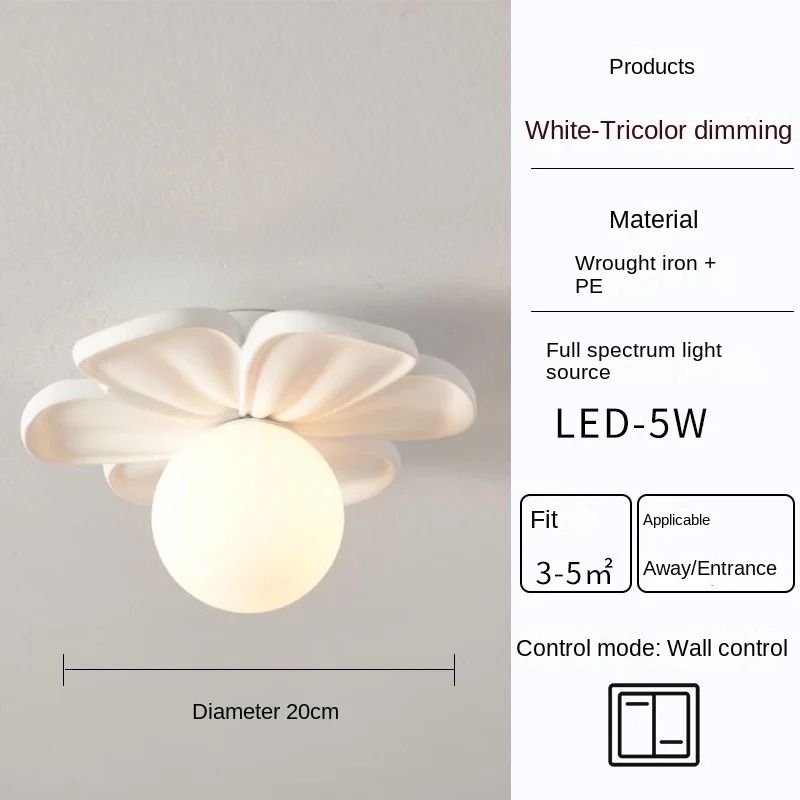 Resin Flower Ceiling and Wall Light