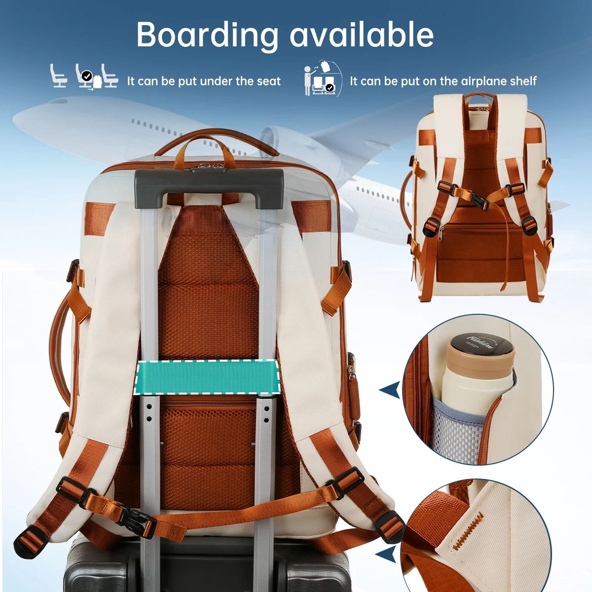 Unisex Large Capacity Business Computer Backpack Travel Bag
