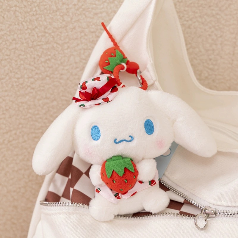 Authentic Sanrio Hello Kitty Kuromi Plush Doll Keychain Cute Christmas Gift Pendant