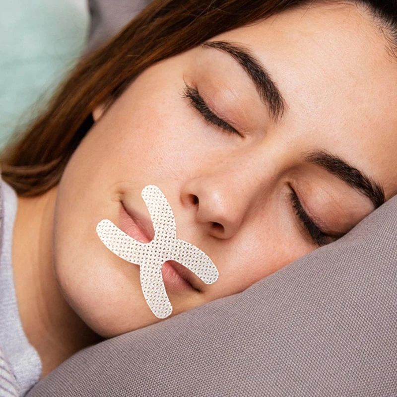 X-Shape Mouth Tape, Stop Snoring Nose Patch & Good Sleeping Aid Mouth Guard Device