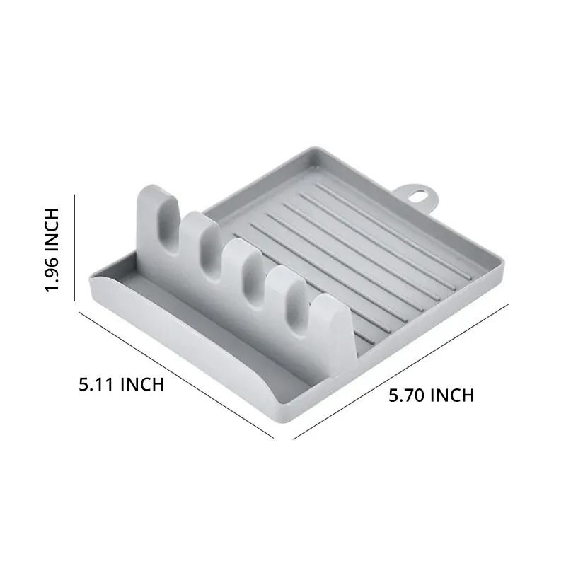 Multi Function Spatula and Pot Lid Rack Countertop Spoon Holder