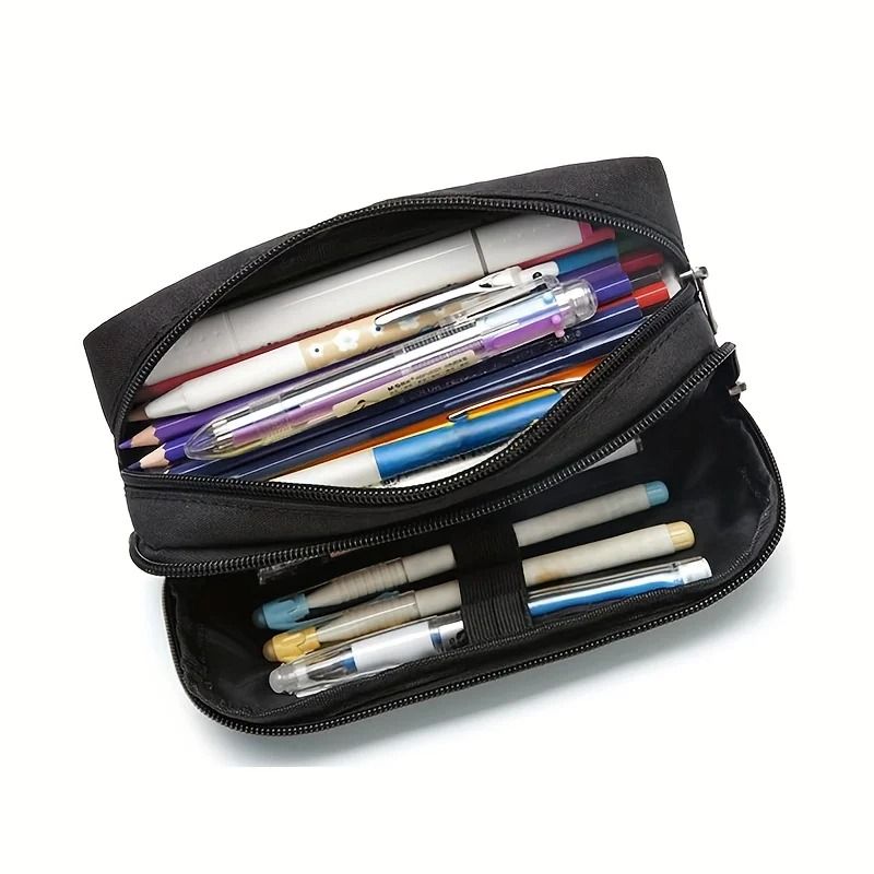 High Capacity Executive Pencil Pouch and Multi-Purpose Stationery Hardware Organizer