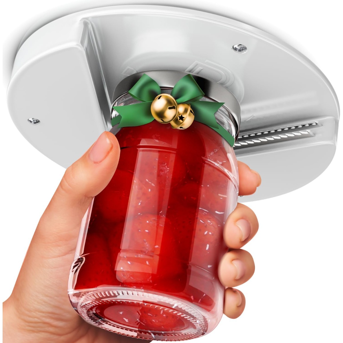Effortless Grip Under Cabinet Jar & Bottle Opener for Arthritis