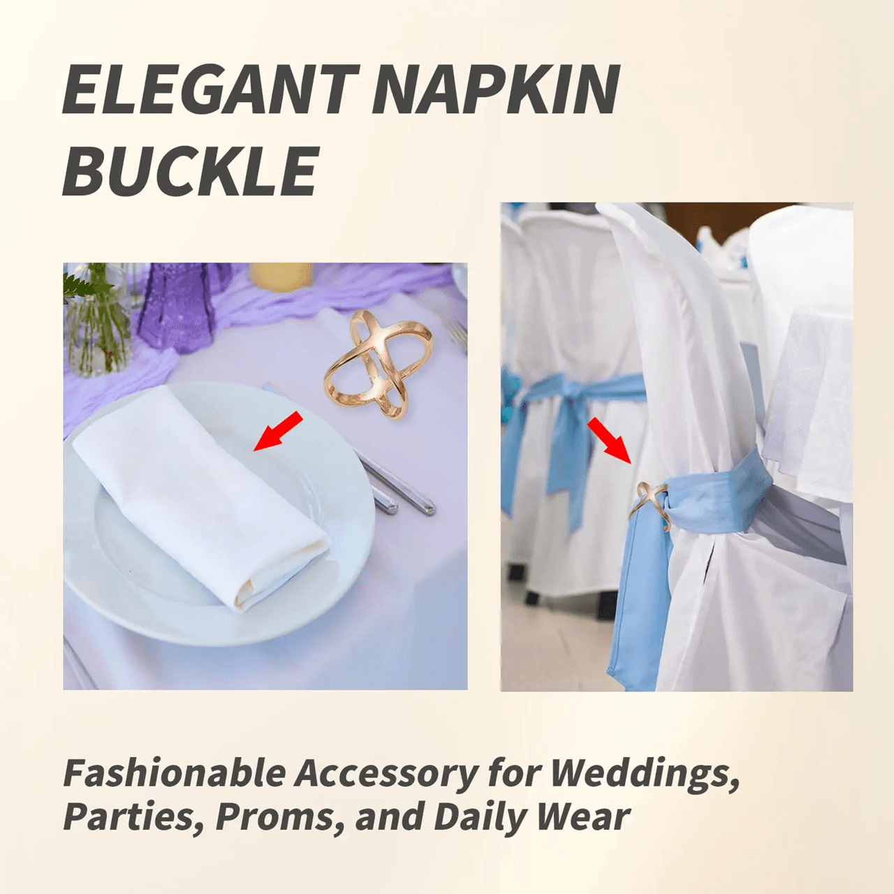Elegant X Shape Scarf Clip