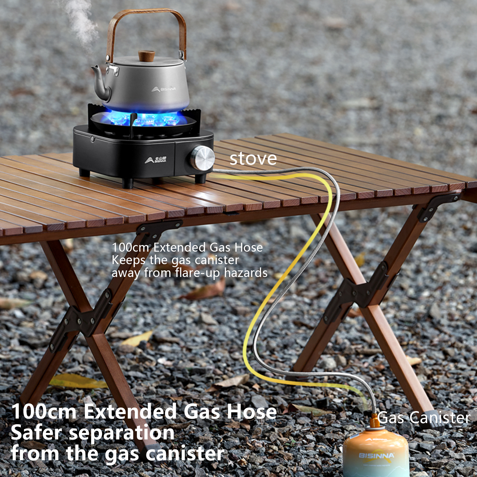 High Firepower Portable Camping Gas Stove Burner for Outdoor Adventures
