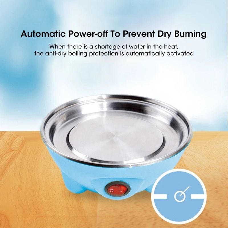 SmartBoil Electric Egg Cooker 7 Egg Capacity Automatic Egg Boiler Multi Function Steamed Egg Maker
