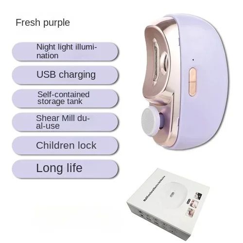 Electric Automatic Nail Clipper With Light