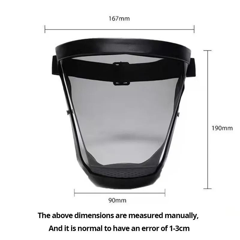HD Transparent Safety Face Shield – Full Protection Anti-Fog & Anti-Splash Mask
