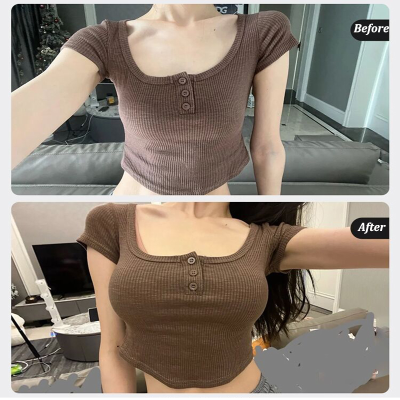 Women Sexy Seamless Bras Deep V Neck Bralette Sexy Lingerie Letter Strap Tops Push Up Underwear Wireless Brassiere