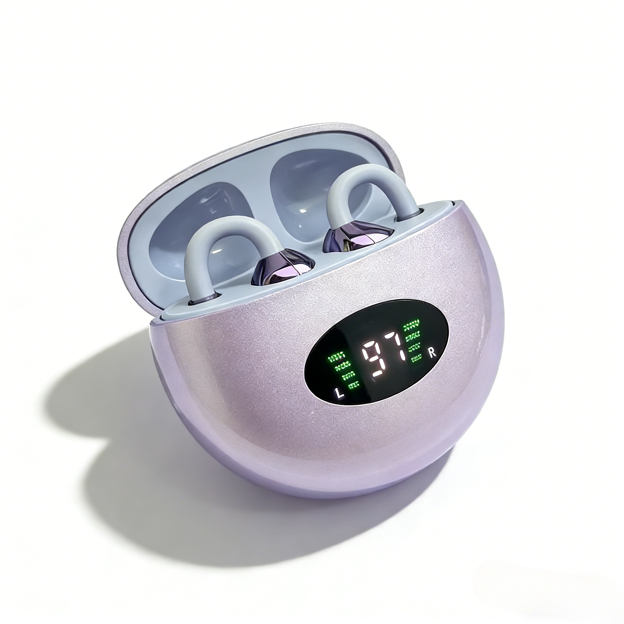 Premium Clip On Wireless Earbuds Bluetooth Sports Earphones with Long Battery Life