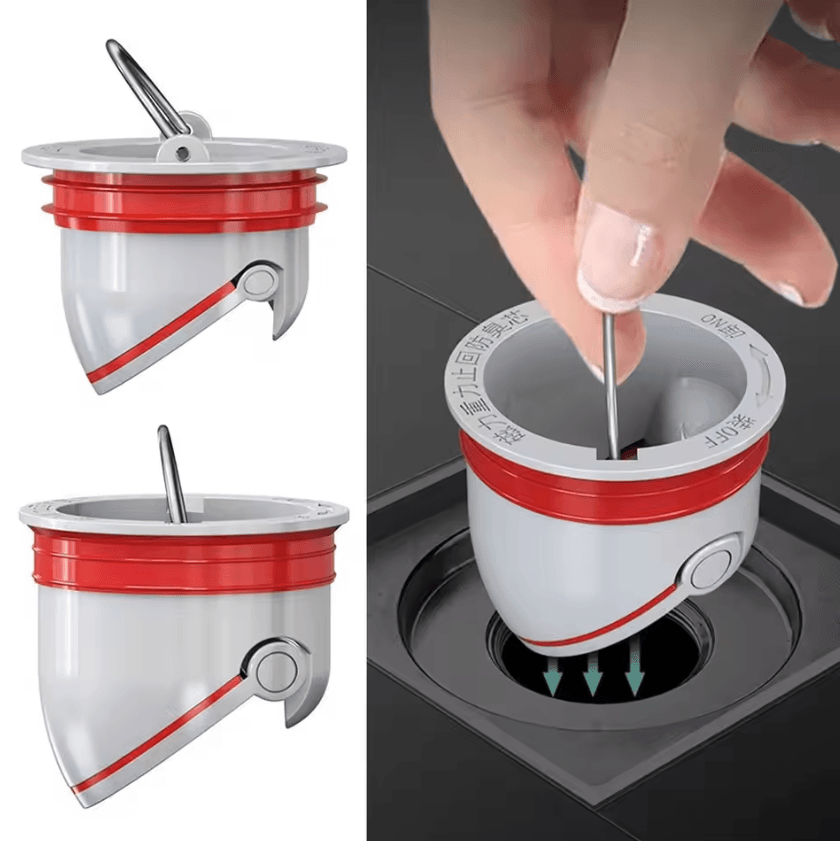 Anti-Odor Floor Drain Core – Self-Closing Sewer Valve & Anti-Clog Filter