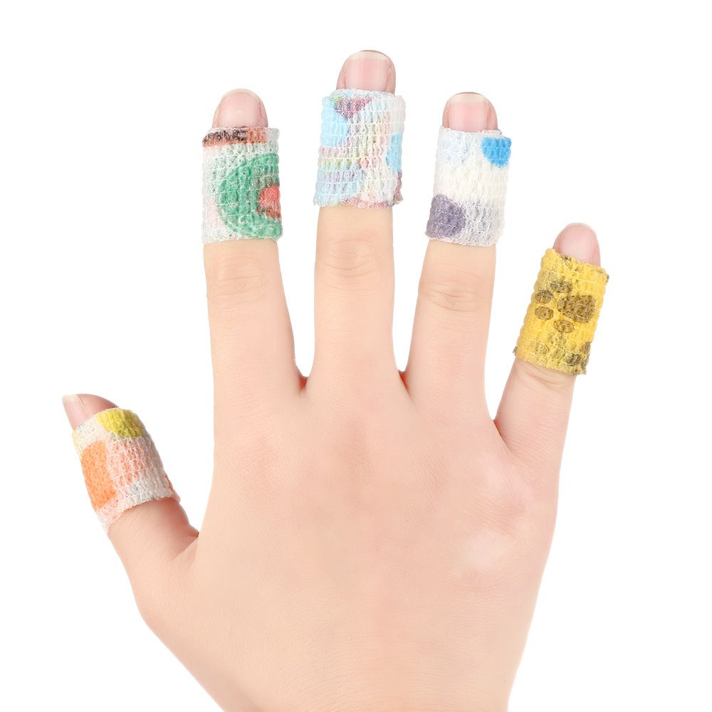 Printed Medical Self Adhesive Elastic Bandage Wrap Tape, Finger Joint and Knee First Aid Kit Pet Tape