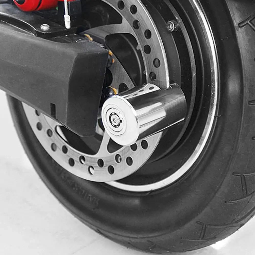 Bicycle and Electric Scooter Disc Brake Padlock with Anti-Theft Security