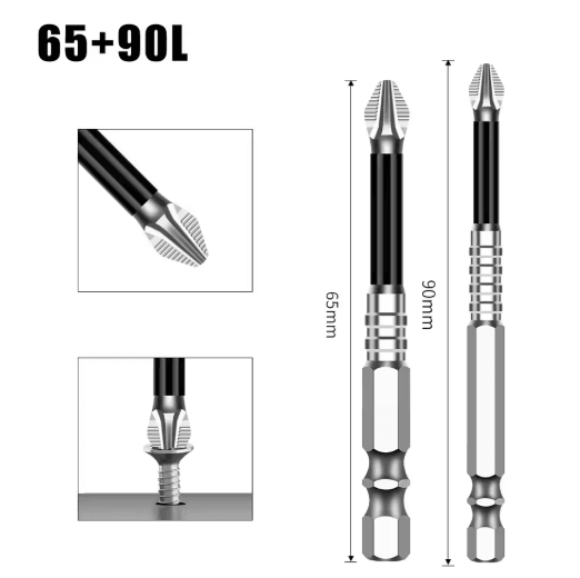 K5 S2 Magnetic Cross Head Screwdriver Bit Non Slip High Hardness Drill Bit 5A