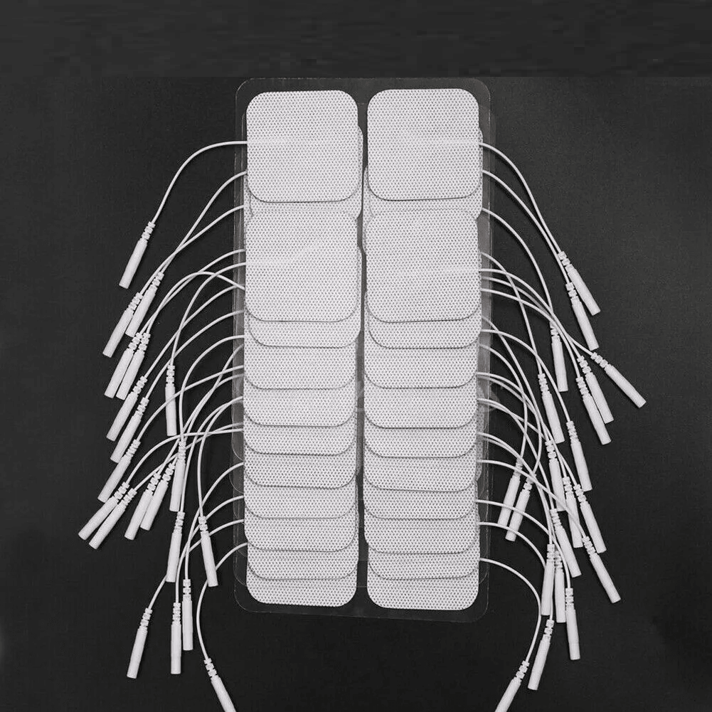 Bulk TENS Electrode Pads, EMS Replacement Unit Muscle Stimulator Pads for Nerve Pain & Muscle Recovery