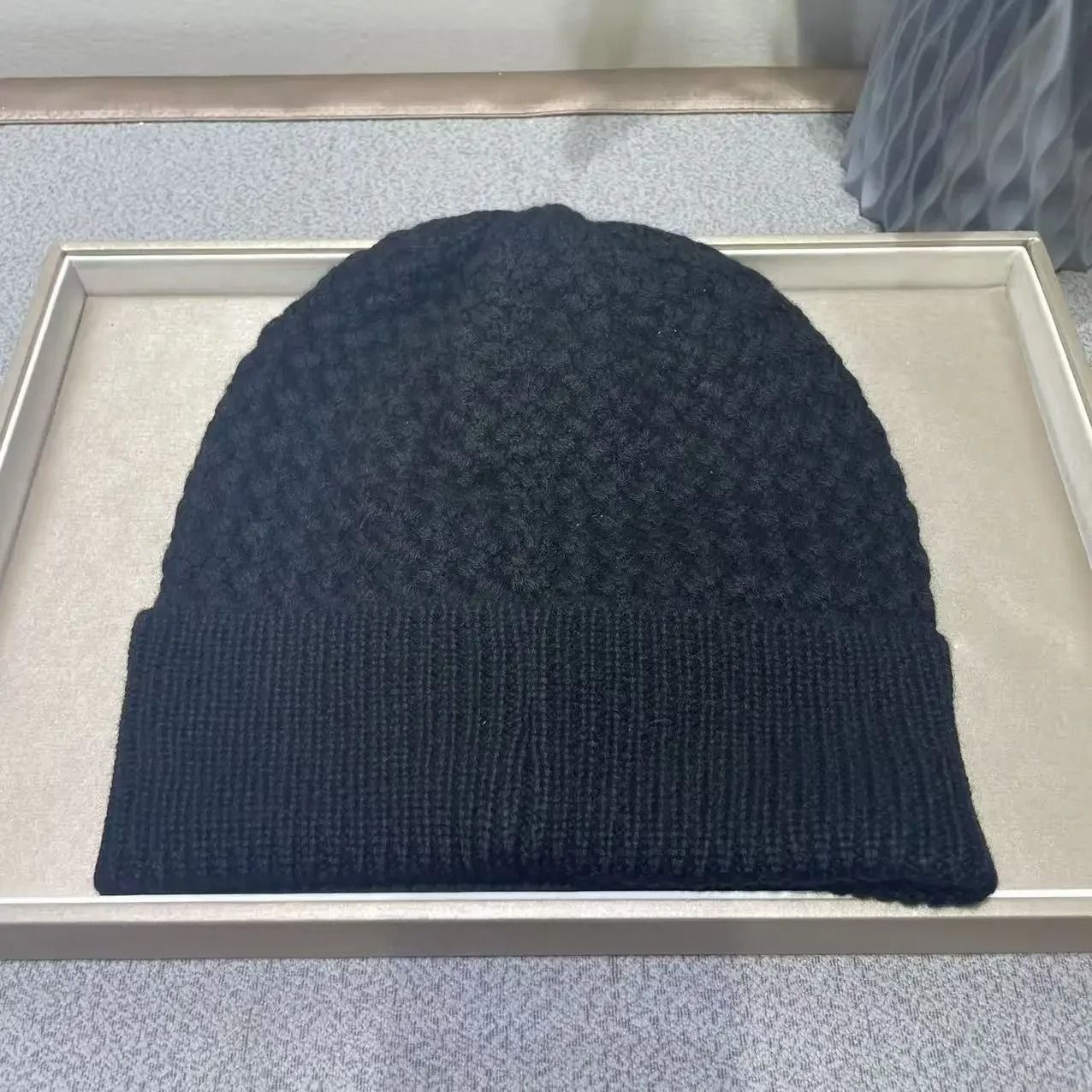 Cashmere Knit Beanie Winter Wool Hat Unisex