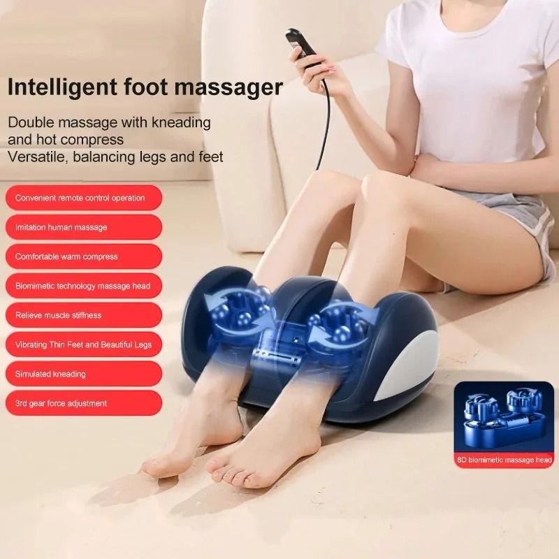 Extra Big Electric Foot Massager With Heat and Deep Kneading