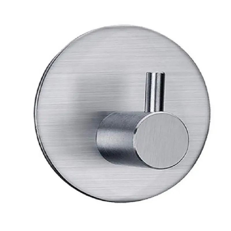 Aluminum Alloy Robe Hook Self Adhesive Rustproof Wall Coat Rack