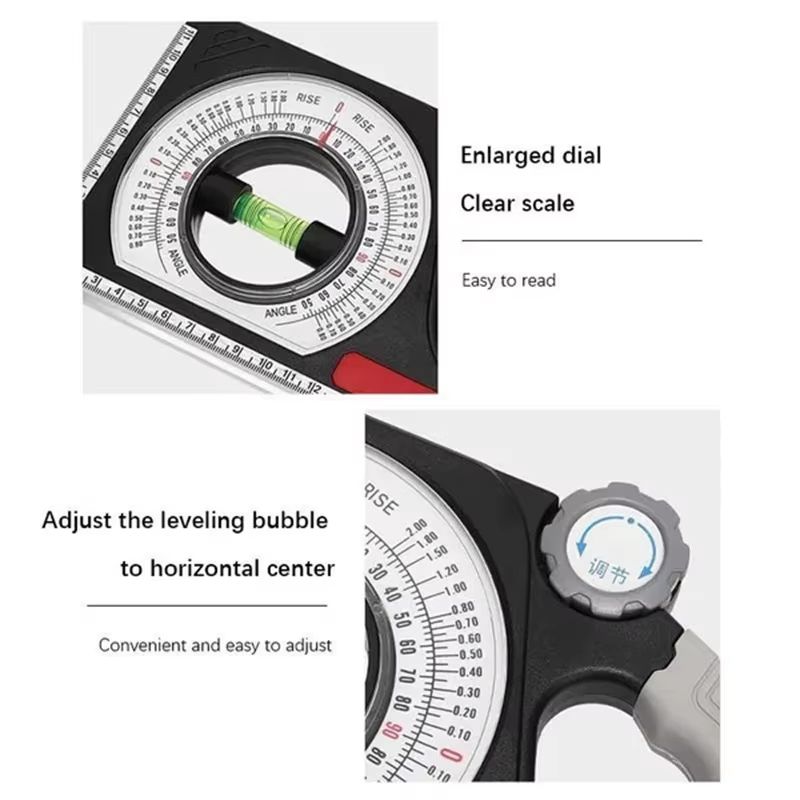Professional Magnetic Angle Finder and Mechanical Slope Meter for Carpentry and Construction