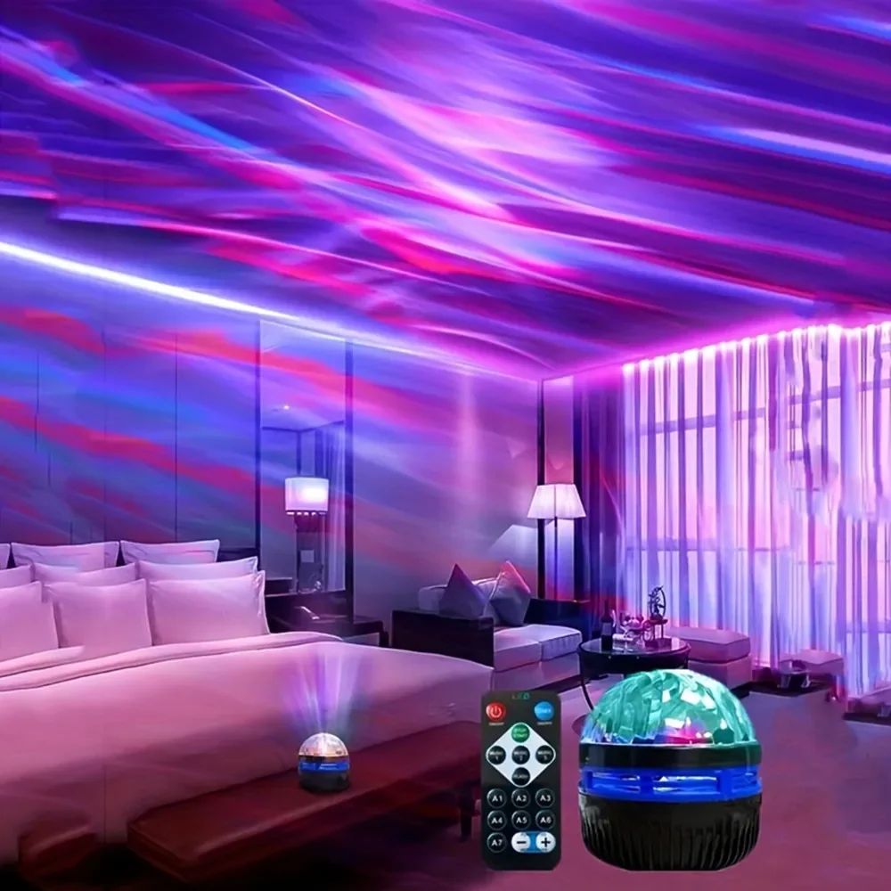 Aurora Galaxy Star Projector Night Light with Remote – USB LED RGB Sky Lamp for Bedroom, Kids Sleep & Party Ambiance