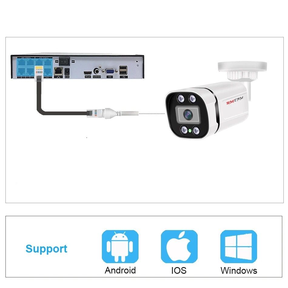 4K Smart POE Security Camera with Night Vision