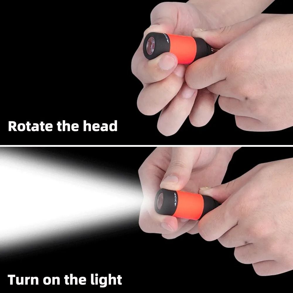 Ultralight Mini Keychain Flashlight and Finger Light
