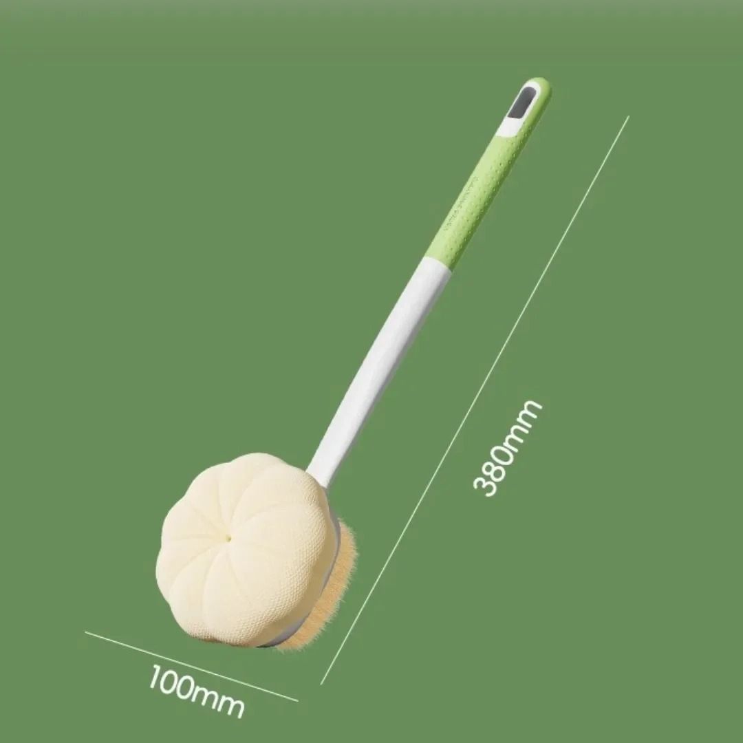 DualCare Double Sided Long Handle Bath Brush