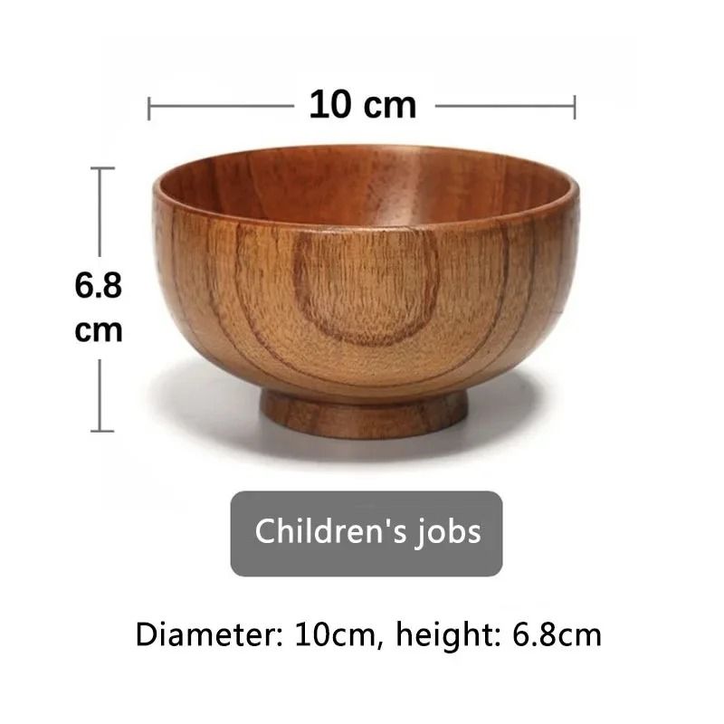 Artisan Japanese Wooden Bowl – Handcrafted Natural Food Container