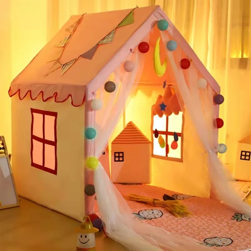 Portable Baby Play House Teepee Tent for Kids, Indoor & Outdoor Fun