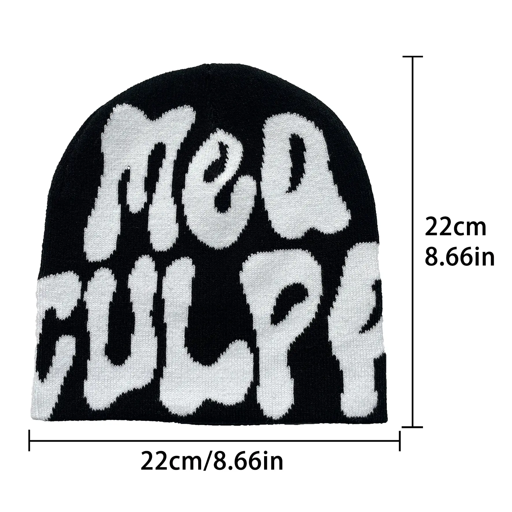 Fashionable Knitted Jacquard Hat – Unisex Warm Outdoor Riding Beanie