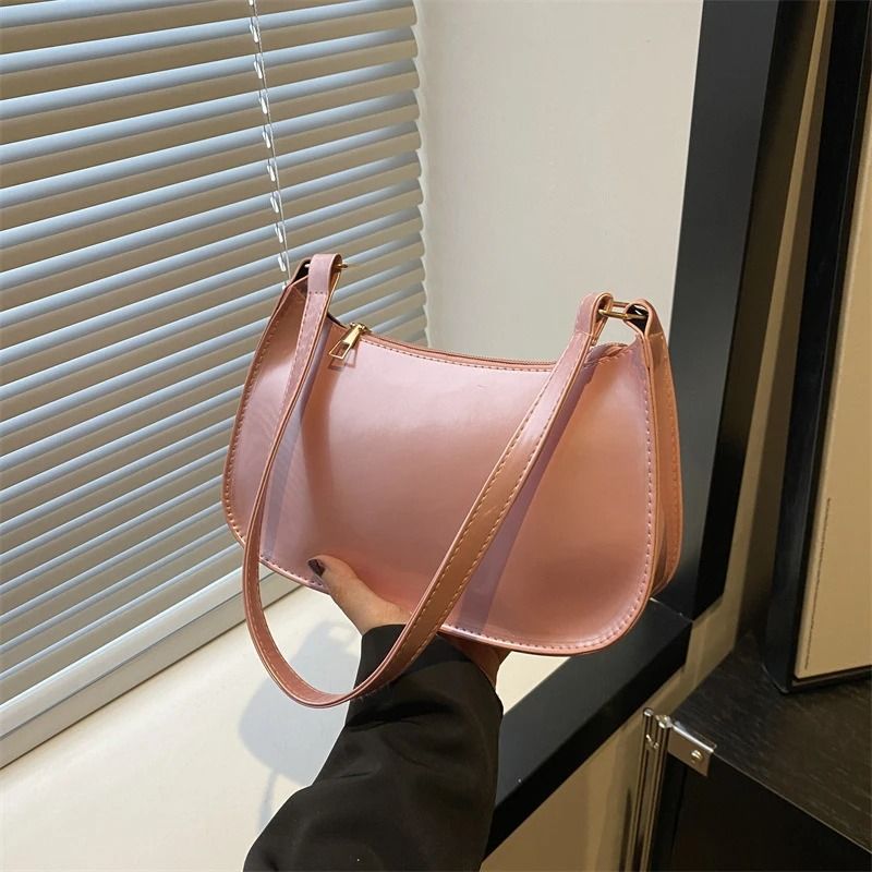 Women Retro PU Leather Shoulder Underarm Bag Casual Handbag