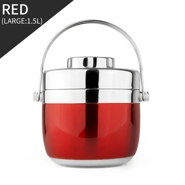 Thermal Food Jar Stainless Steel Soup Thermos with Insulated Bag Leakproof Lunch Container
