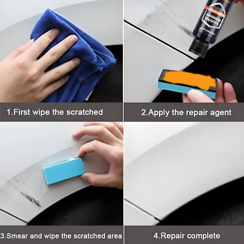 Car Scratch Remover & Swirl Repair Kit Auto Body Polishing & Anti Scratch Wax