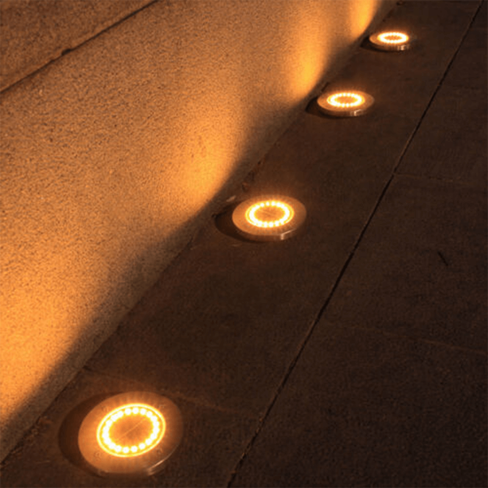 Flat In-Ground Solar Lights for Garden & Pathway – Durable Flat Solar Landscape Lights, Gift for Garden and Patio Lovers