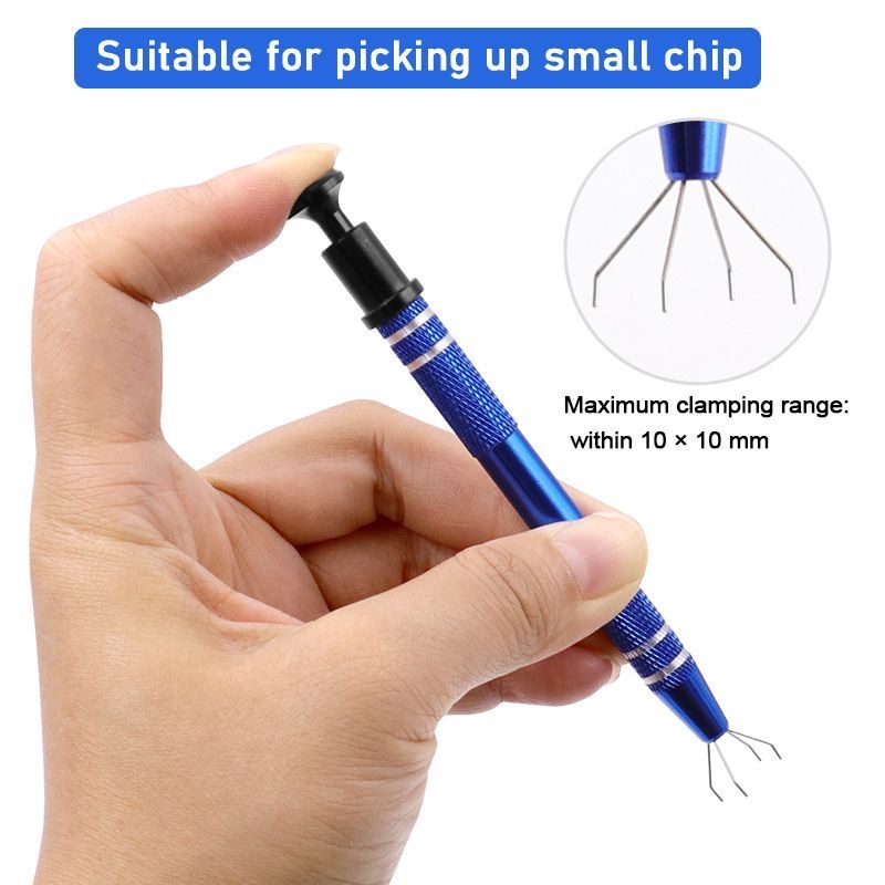 Four Claw IC BGA Chip Gripper Electronic Component Extractor Tool for Precision Repair