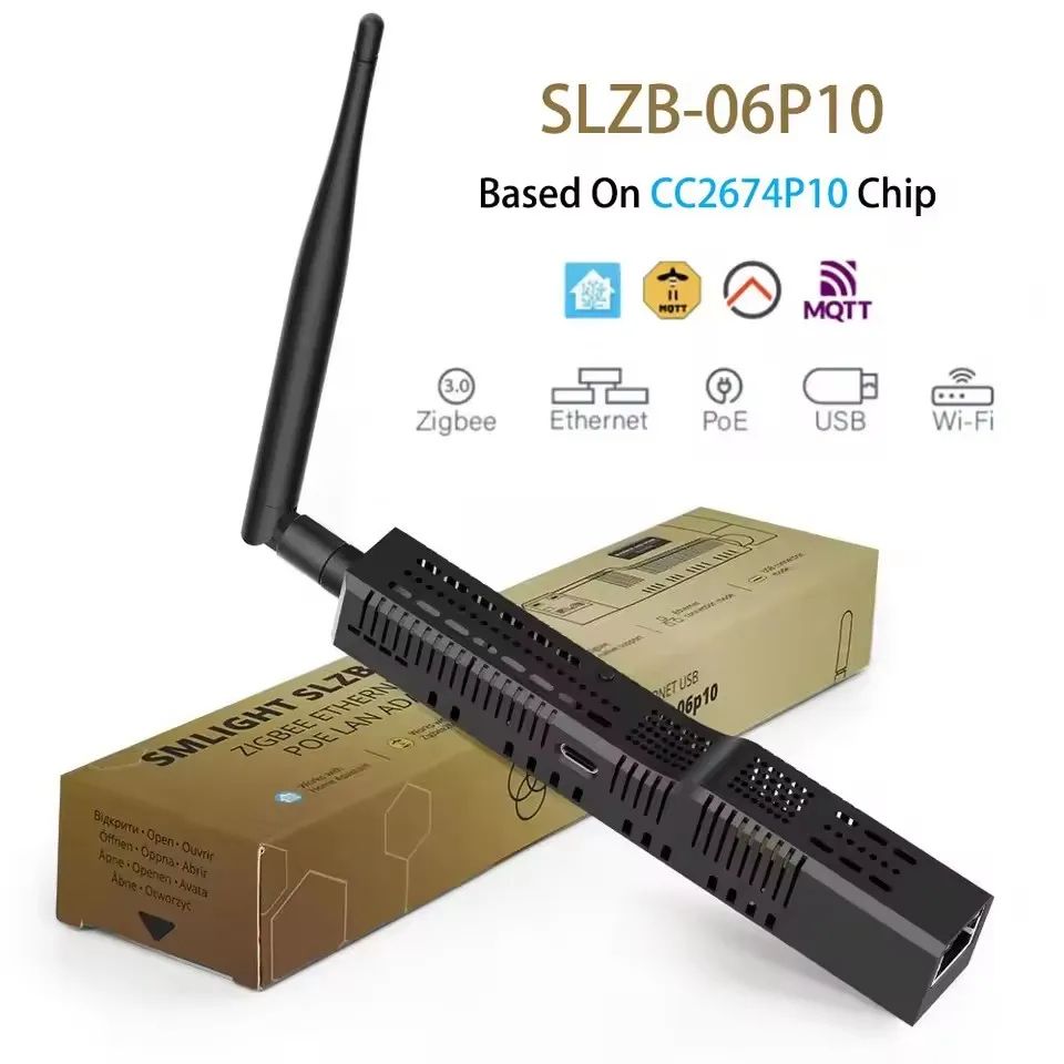 SMLIGHT SLZB-06 Zigbee Adapter with Ethernet, USB, WiFi & PoE – Compatible with Zigbee2MQTT, ZHA, Home Assistant