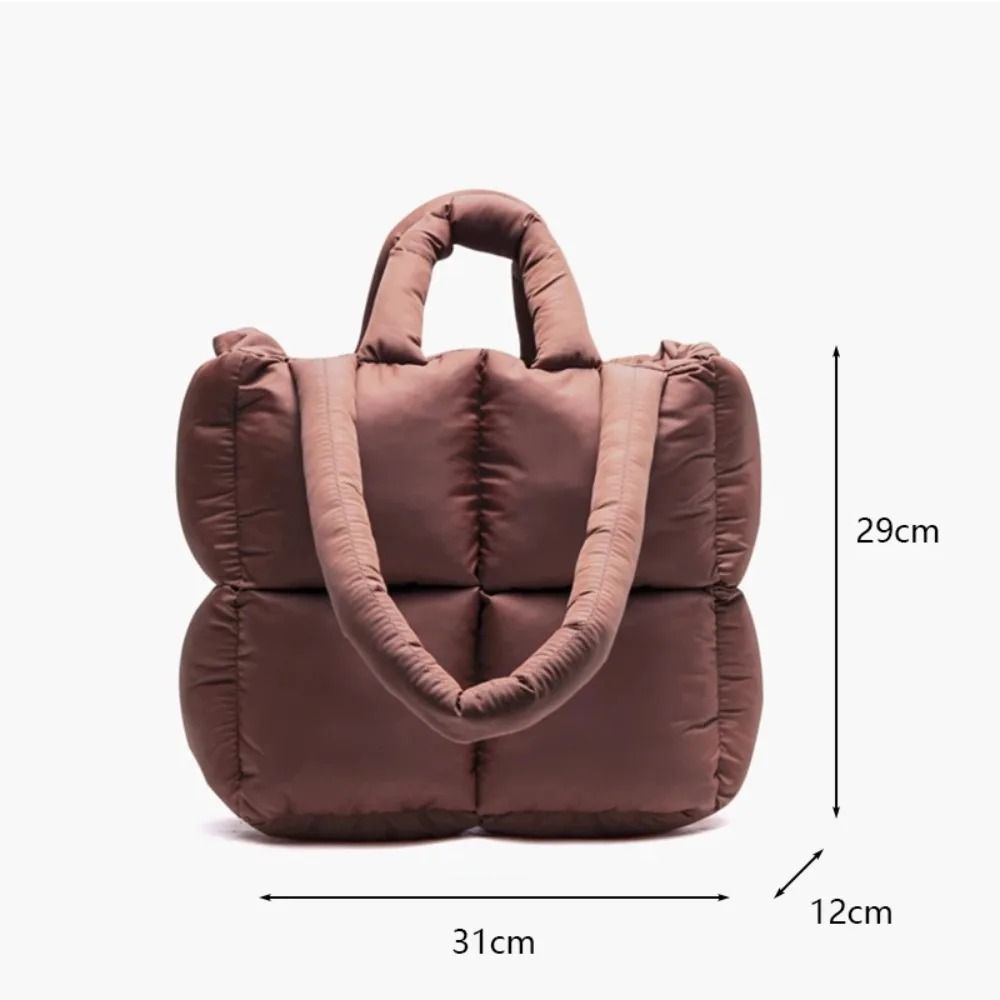 Large Capacity Puffy Quilted Shoulder Tote