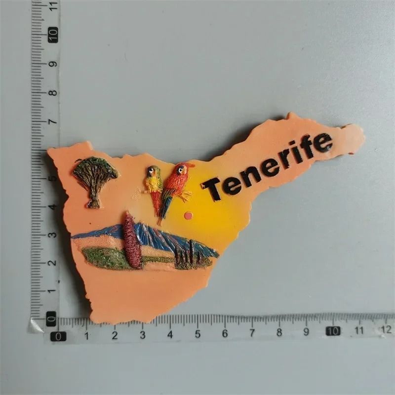 Traveler Narrative Sculpture – High-Definition Tenerife Architectural Magnet