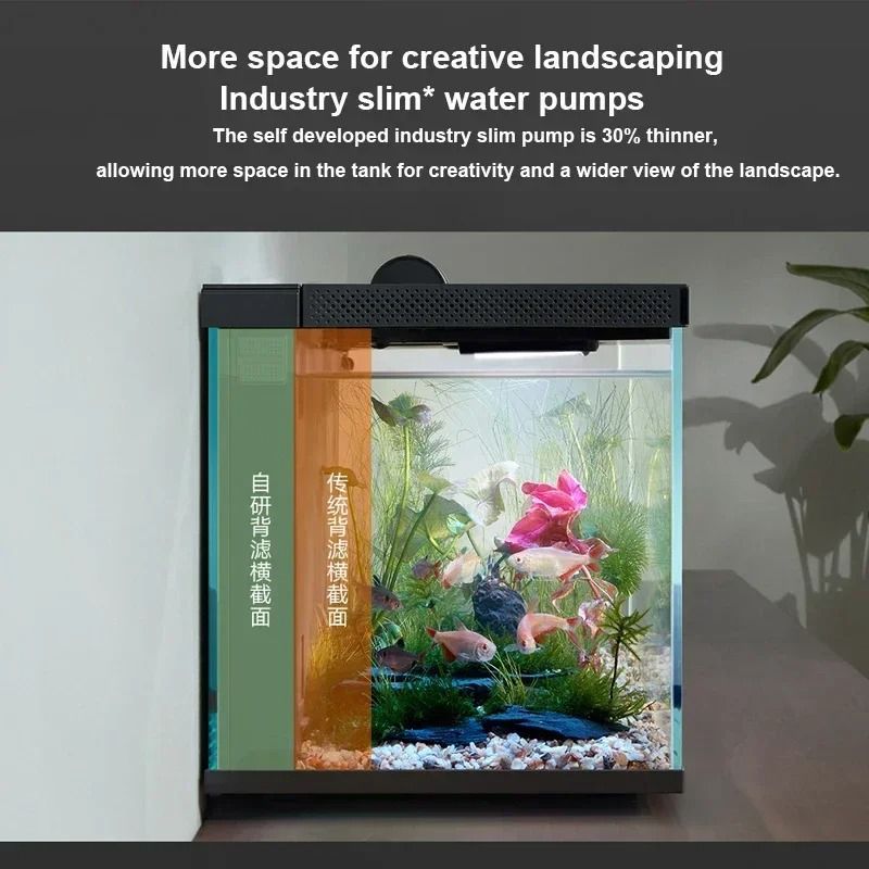 Xiaomi Mijia Smart Fish Tank with Remote Feeding and Smart Lighting System 20L